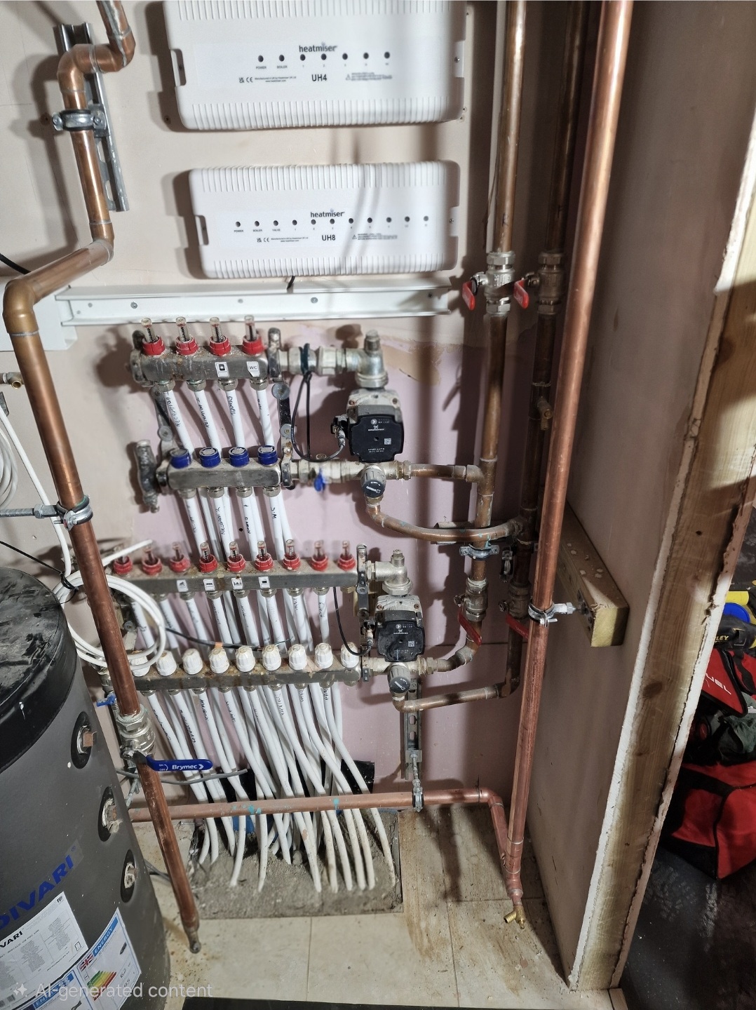 Underfloor heating install